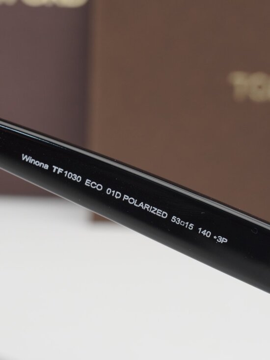 Tom Ford Winona FT1030 01D Cat Eye Sunglasses - Black / Smoke Polarized main image 4
